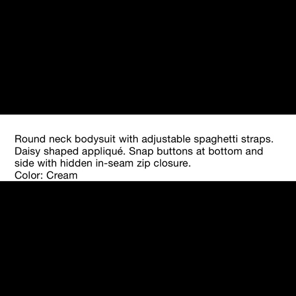 Zara 3D plastic Daisies sequins appliqué off white bodysuit - Picture 6 of 8